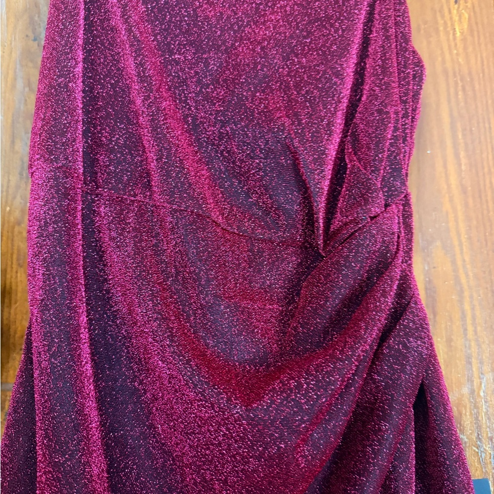 Lulu's Red Sparkle Mini Dress - Picture 2 of 6